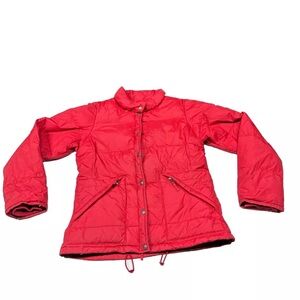 Ralph Lauren Polo Jeans Co 60% Down Jacket Mens Size Medium Red Puffer-STAINS